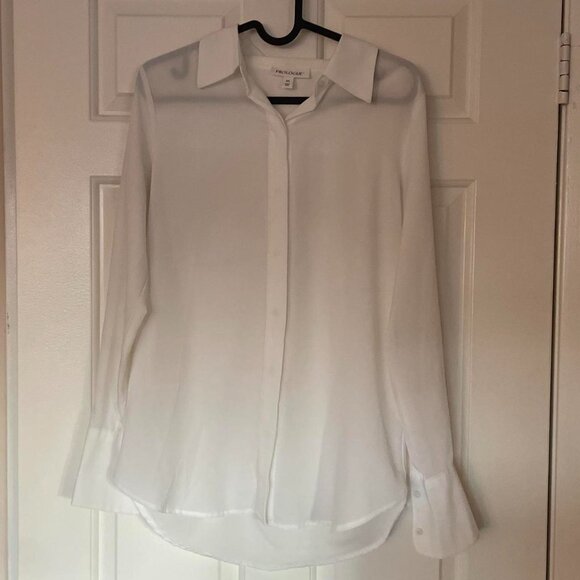 Prologue White Long Sleeve Button Down - Picture 2 of 3
